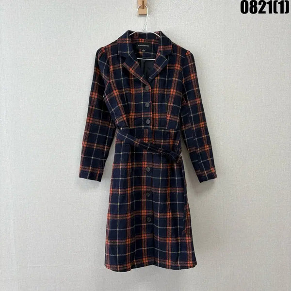 [BUNJANG] Plastic Island Check Coat S / 플라스틱 아일랜드 체크 코트 s