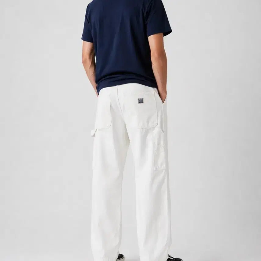 [BUNJANG] Polo Ralph Lauren QR White Carpenter Pants 34 / (새상품) QR 폴로 랄프로렌 덩가리 화이트 카펜터 팬츠 34