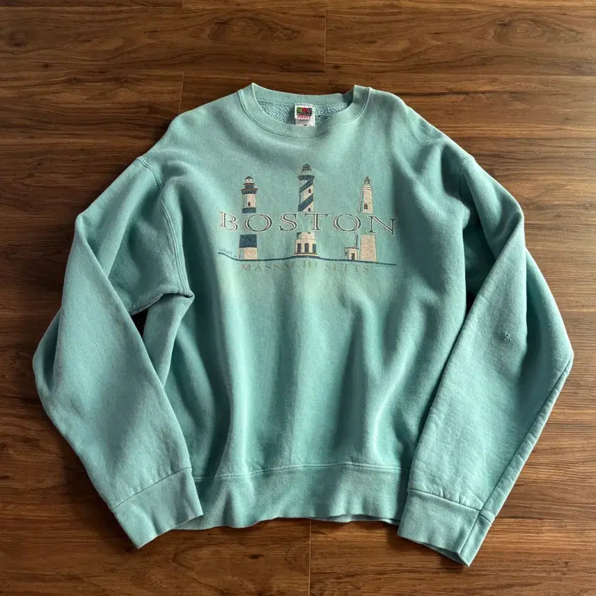 [BUNJANG] 90's Made in USA Sun Fading Sweatshirt / [L]90's Made in USA 썬페이딩 스웻셔츠