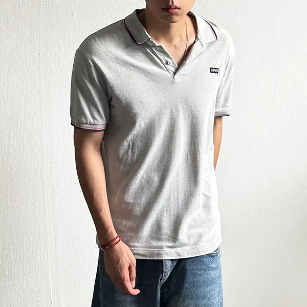 [BUNJANG] Levi's Logo Collar Short Sleeve T-Shirt XL / Levi's 로고 카라 반팔티