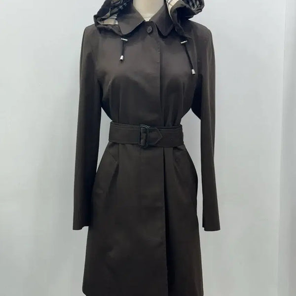 [BUNJANG] Burberry Women's Hooded Trench Coat / 버버리 후드 트렌치 코트