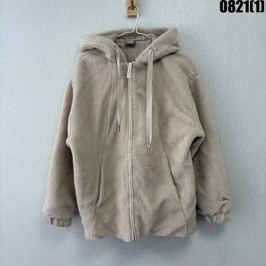 [BUNJANG] Puma Fleece Hooded Zip-Up Jacket Beige S / 푸마 플리스 후드 집업 베이지 s