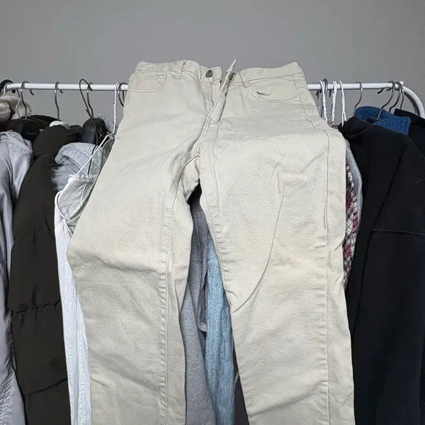 [BUNJANG] Beige Cotton Pants / 베이지색 면바지