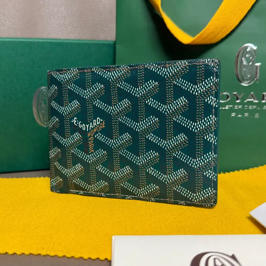 [BUNJANG] Goyard Victoire Wallet Special Color Green / 고야드 빅투아르 반지갑 스페셜컬러 그린
