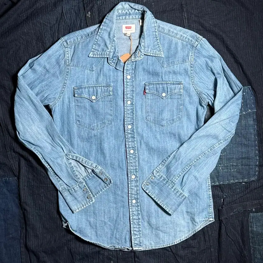 [BUNJANG] Levi's Bartow Denim Western Shirt / 리바이스 바스토우 데님 웨스턴 셔츠 S