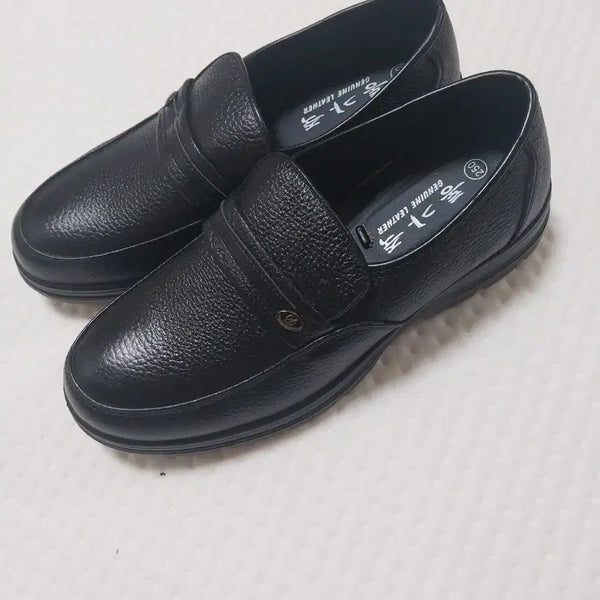 [BUNJANG] Men's Black Leather Loafers Size 250 / 남성  검정 가죽 로퍼 250