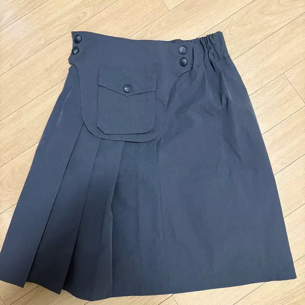 [BUNJANG] Gray Pleated Midi Skirt / 새상품!!)그레이 플리츠 스커트 미디