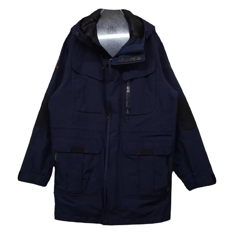 [BUNJANG] KOLON SPORT Navy Gore-Tex Long Windbreaker Jacket L / 코오롱스포츠 네이비 고어텍스 롱 바람막이 자켓 L