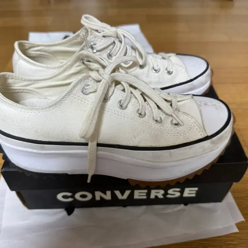 [BUNJANG] Converse Run Star Hike Low White / 컨버스 런스타하이크 로우 화이트 245