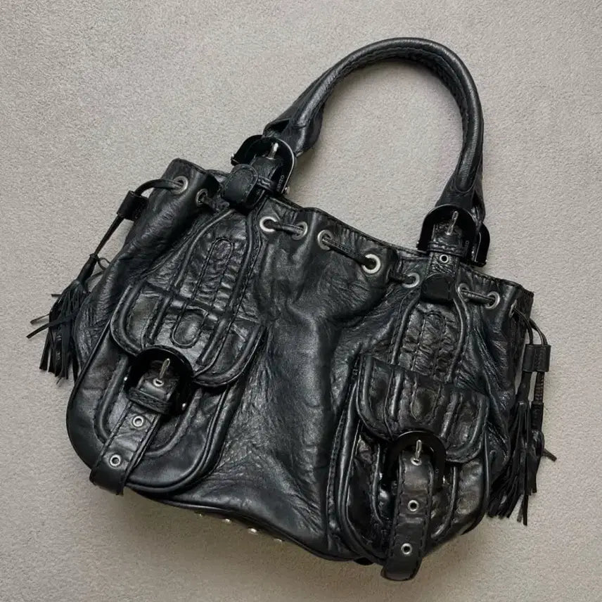 [BUNJANG] VTG Kenzo Leather Shoulder Bag / VTG 겐조 레더 숄더백 -KENZO