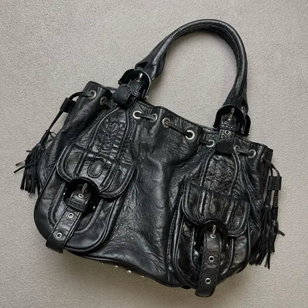 [BUNJANG] VTG Kenzo Leather Shoulder Bag / VTG 겐조 레더 숄더백 -KENZO