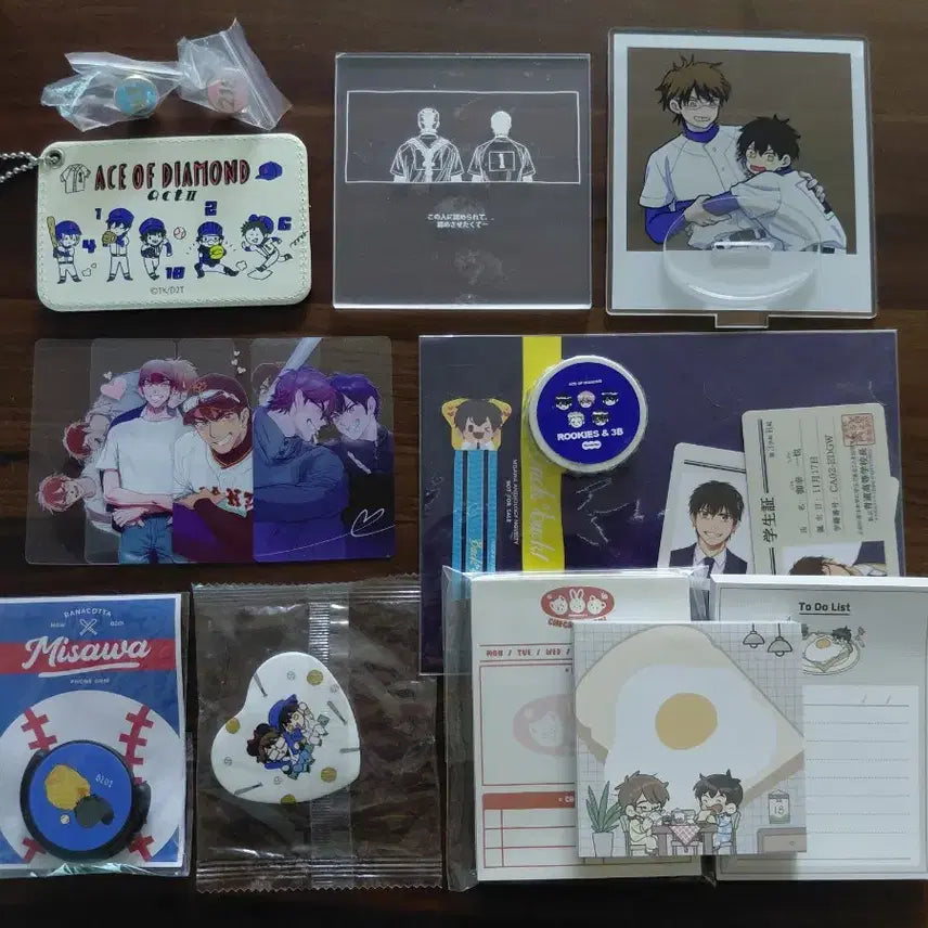 [BUNJANG] Diamond Ace Misawa Unofficial Merchandise Bundle (Photocard, Acrylic, Postcard, Trading Card, Memo Pad, etc.) / 다이에이 비공식굿즈 미사와 엽서 포카 아크릴 메모지 트레카