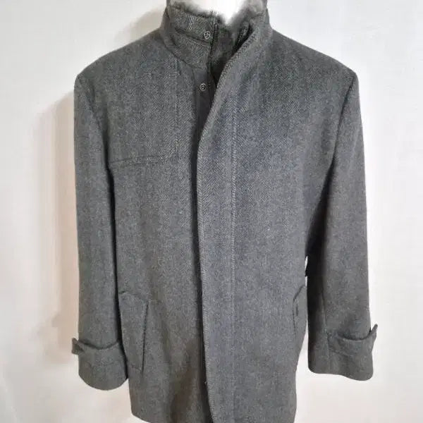 [BUNJANG] AllforYou Men's Wool Coat with Detachable Lining (Size 100) / 올포유/남성용/모직코트/내피포함/탈부착/정품/상태A