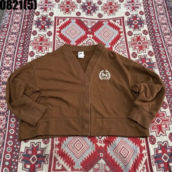[BUNJANG] Nike Women's Cardigan Brown XS / 나이키 가디건 브라운 XS