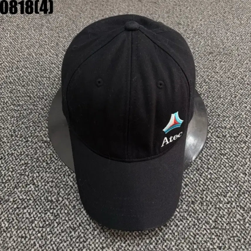 [BUNJANG] Atec Logo Embroidered Black Baseball Cap (Model 0818) / Atec 볼캡 블랙 0818