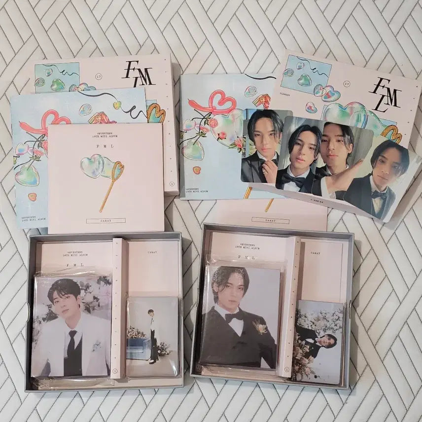 [BUNJANG] Seventeen Mingyu Wonwoo FML Album Bundle Set / 세븐틴 민규 원우 캐럿반 FML 앨범 포토카드 포함 일괄