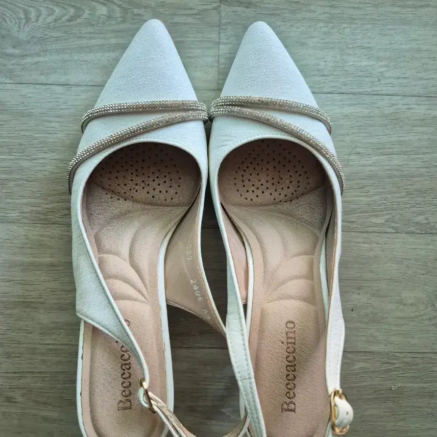 [BUNJANG] BecaChino Women's Mules Heels Sandals White / 중고 베카치노 여성  힐 화이트
