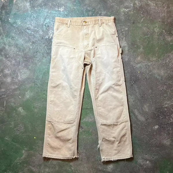 [BUNJANG] Vintage Carhartt Double Knee Duck Canvas Work Pants (36x32) / 90s [36x32] 칼하트 빈티지 더블니 덕 캔버스 디스트레스 워크 팬츠