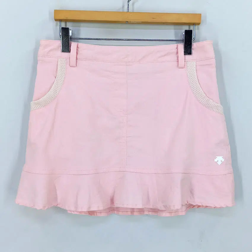[BUNJANG] Descente Women's Summer Mini Skirt - Light Pink (S) / 데상트 여성 여름 미니스커트 연핑크S (HU46534)