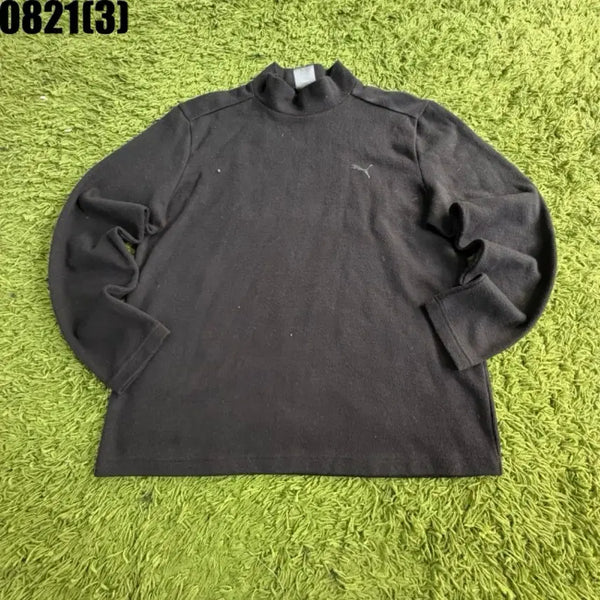[BUNJANG] Puma Black Mock Neck Long Sleeve T-Shirt XL / 푸마 반목폴라 긴팔 티셔츠 블랙 XL 8/21