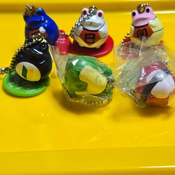 [BUNJANG] Keroro Style Kero, Giroro, Tamama Collaboration Keyring Bundle Set / 고전  프로그스타일  케로로 기로로 타마마(새상품)  콜라보 키링  일괄