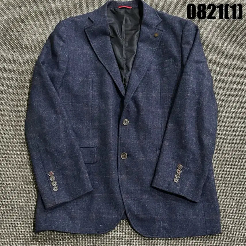 [BUNJANG] GALAXY Navy Checkered Jacket / GALAXY 네이비 체크 재킷