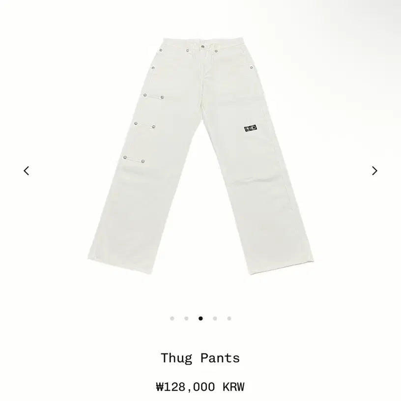 [BUNJANG] Thug Club Thug Pants White Size 2 / 떠그클럽) Thug Pants WH 2