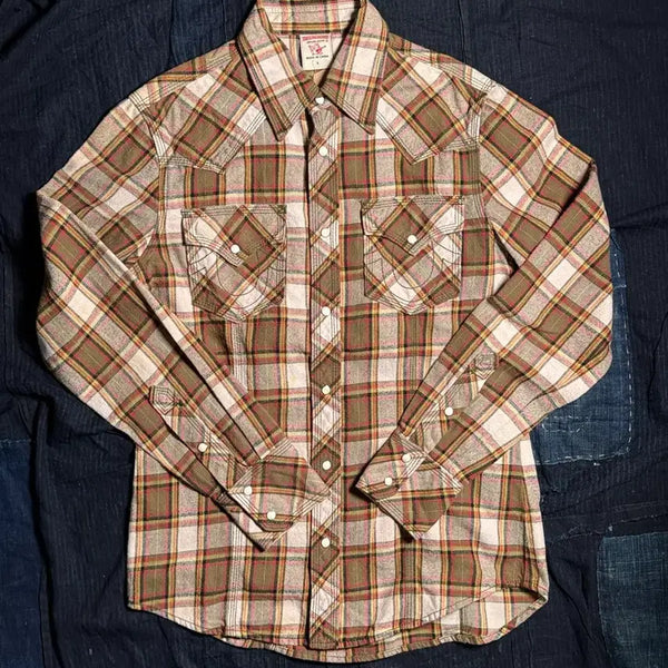 [BUNJANG] True Religion Flannel Western Check Shirt / 00-10s 트루릴리전 플란넬 웨스턴 셔츠 M