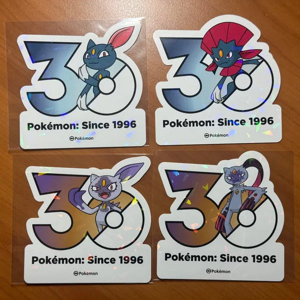 [BUNJANG] Pokemon 30th Anniversary Sticker Set - Delibird, Hisuian Delibird / 포켓몬 30주년 스티커 포푸니 포푸니라 히스이포푸니 포푸니크