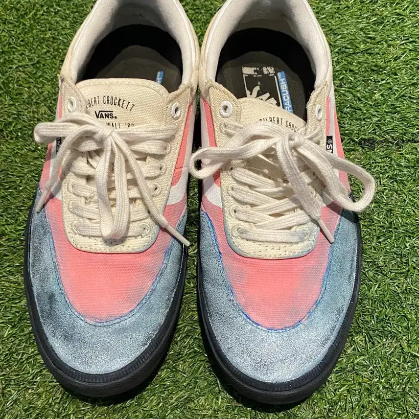 [BUNJANG] Vans Custom Painted Suede Sneakers (260mm) / VANS 운동화 260