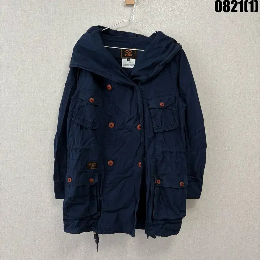 [BUNJANG] FUBU Hooded Parka Navy S / FUBU 후부 후드 야상 네이비 s