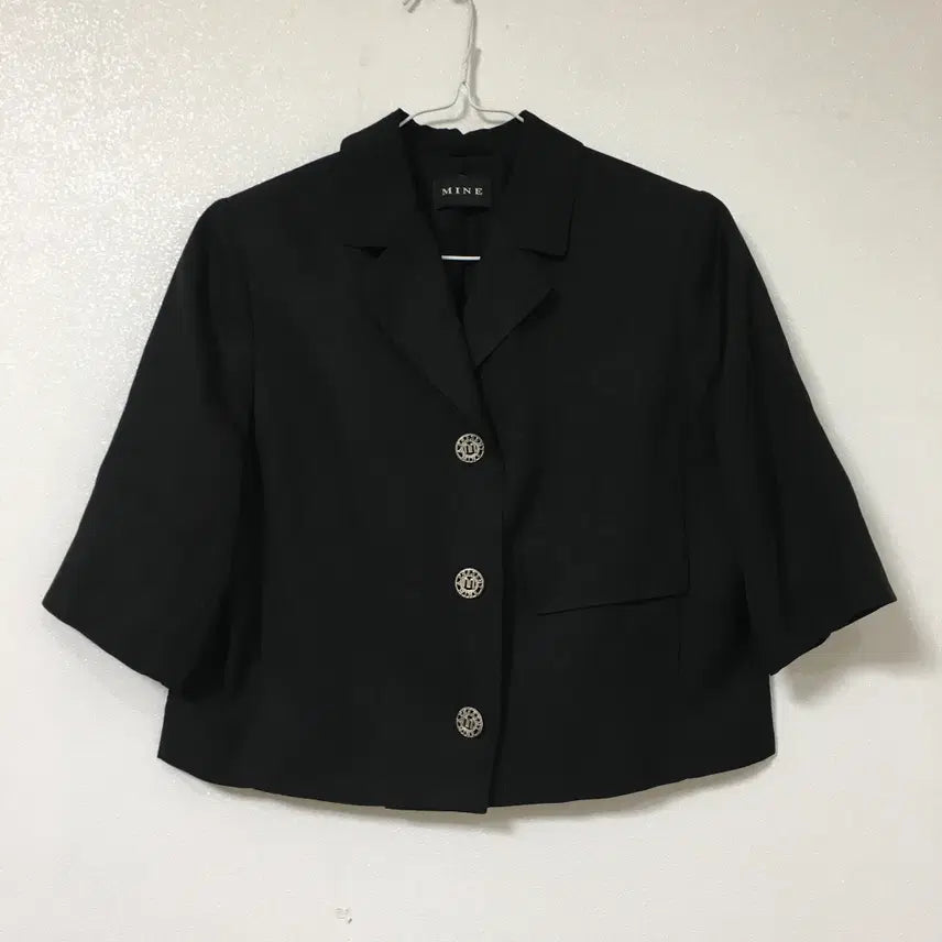 [BUNJANG] MINE Linen Short Sleeve Jacket / MINE 마인 린넨 반팔 자켓
