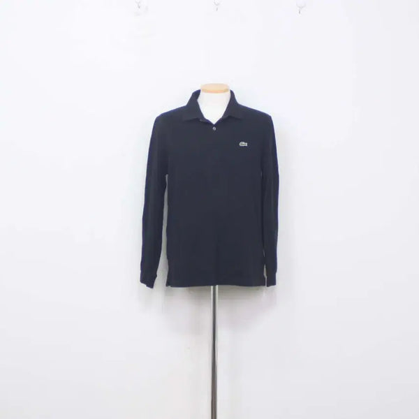 [BUNJANG] Lacoste Men's Long Sleeve Polo Shirt Black M Size / [정품] 라코스테 남성 카라티 폴로티 긴팔 M사이즈 정인샵