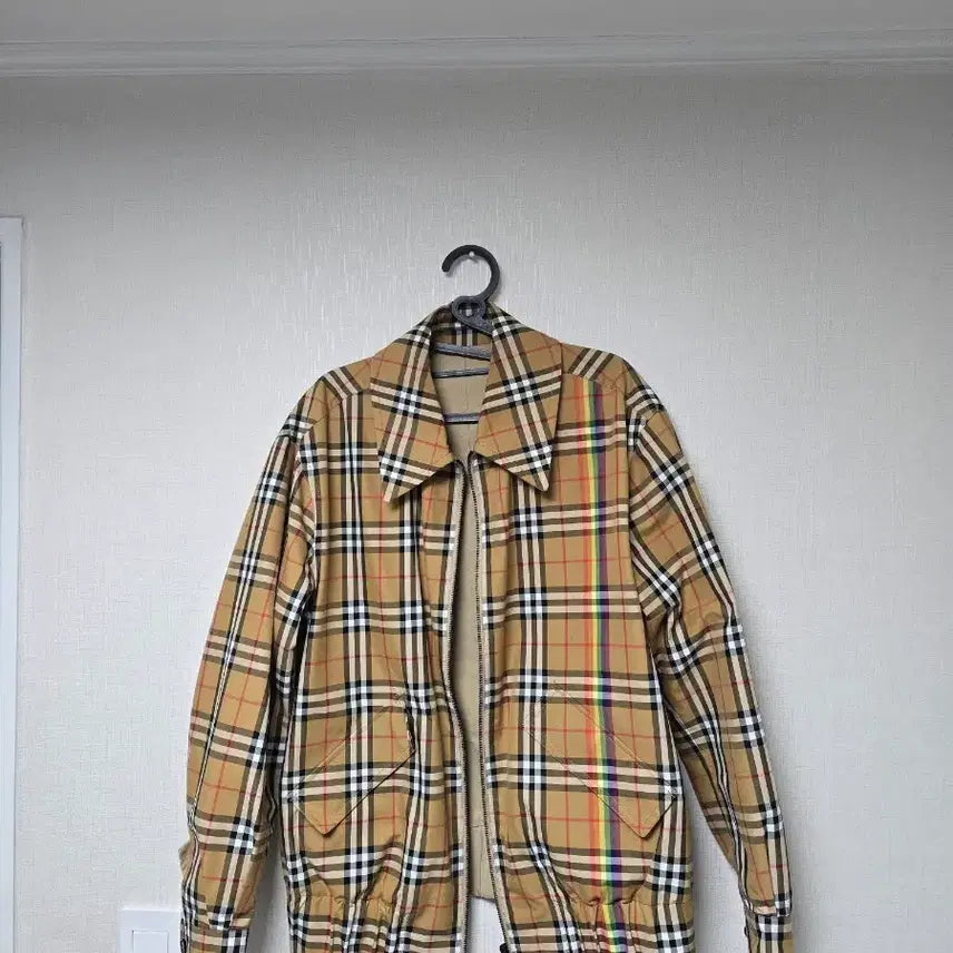 [BUNJANG] Burberry Rainbow Reversible Blouson Jacket / 버버리 레인보우 리버시블 블루종
