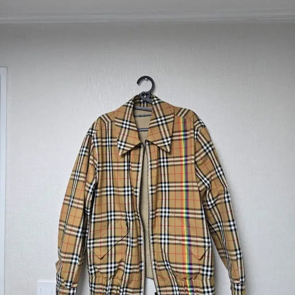 [BUNJANG] Burberry Rainbow Reversible Blouson Jacket / 버버리 레인보우 리버시블 블루종