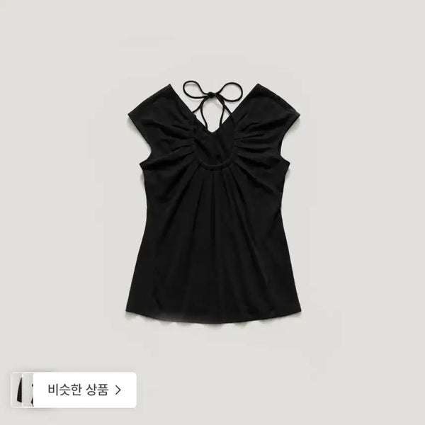 [BUNJANG] Parang Velvet Breeze Halter Neck Shirring Blouse Black / 파르벵 브리즈