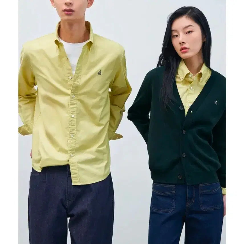 [BUNJANG] Beanpole Fall Oxford Shirt - Size M (Fits 100) / 빈폴 카을남방 ㅡ100 새상품