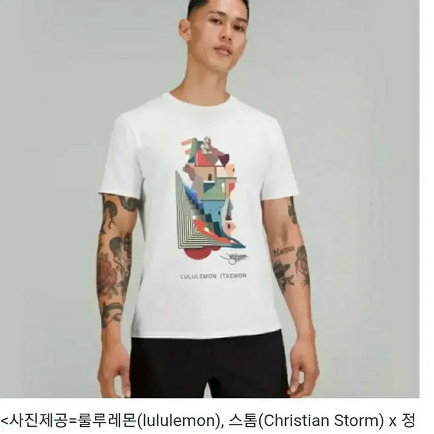 [BUNJANG] Lululemon Itaewon Collaboration T-Shirt (Unisex) / 룰루레몬 이태원 티셔츠 (남녀공용)