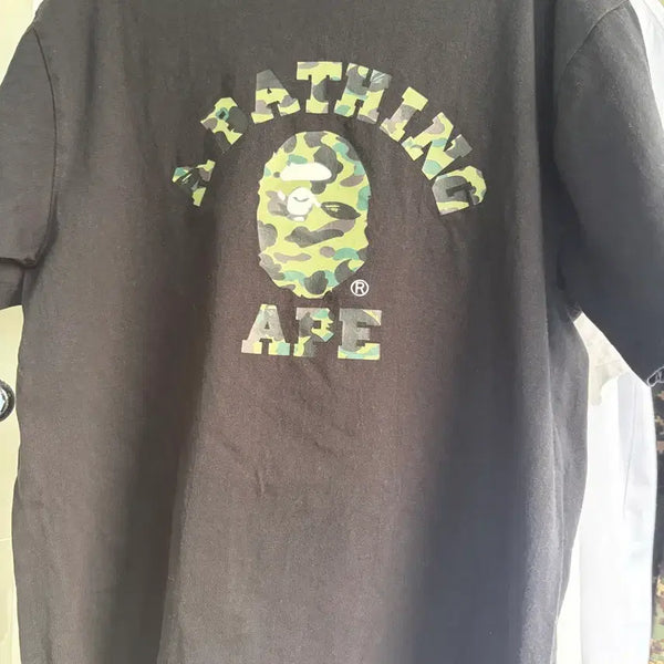 [BUNJANG] BAPE Camo Short Sleeve T-Shirt Black / 베이프 카모 반팔티 블랙