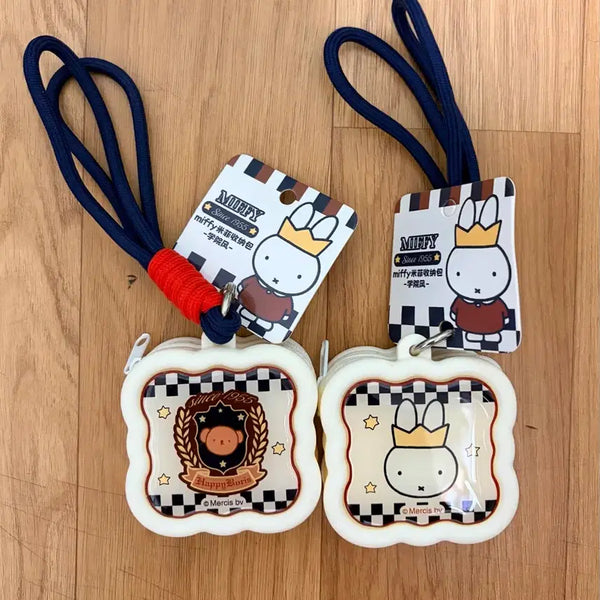 [BUNJANG] Miffy Pouch Necklace Keychain Set / 미피 파우치 목걸이 형 키링