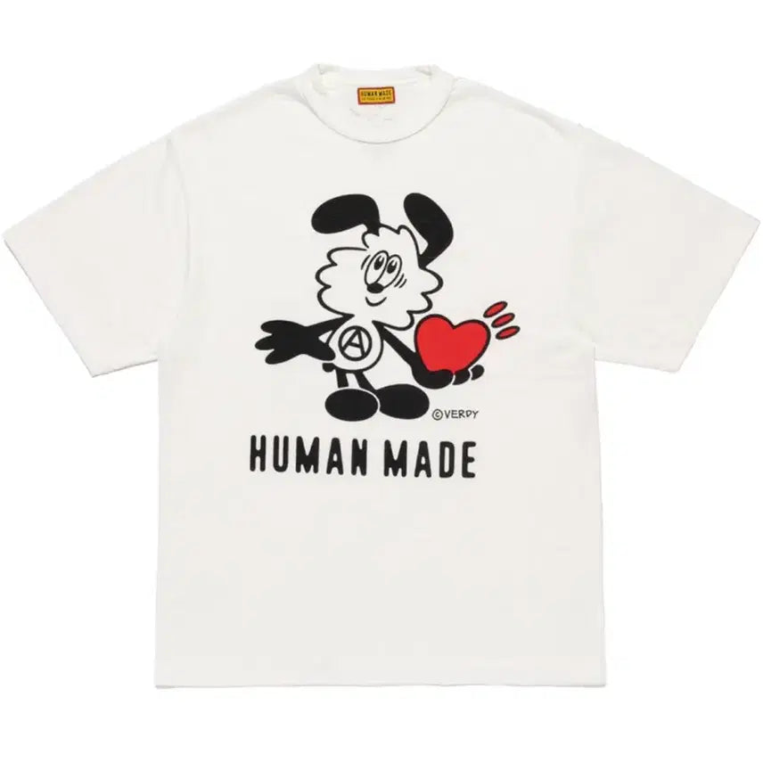 [BUNJANG] Human Made x Verdy Graphic T-Shirt White / 휴먼 메이드 x 베르디 그래픽 티셔츠 화이트 - 잠실 스토어 한정