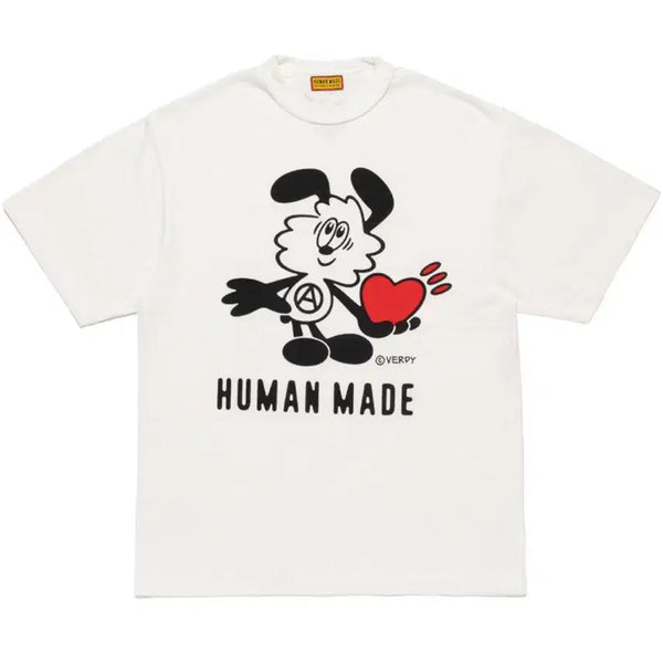 [BUNJANG] Human Made x Verdy Graphic T-Shirt White / 휴먼 메이드 x 베르디 그래픽 티셔츠 화이트 - 잠실 스토어 한정