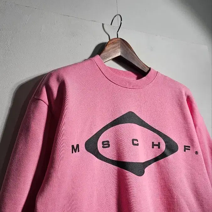 [BUNJANG] MSCHF Crewneck Sweatshirt C762 Pink OS / MSCHF 미스치프 맨투맨 C762