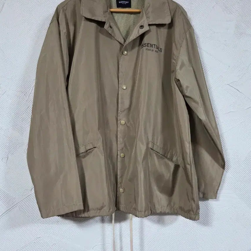 [BUNJANG] Essential Coach Jacket Beige / 에센셜 코치 자켓 베이지