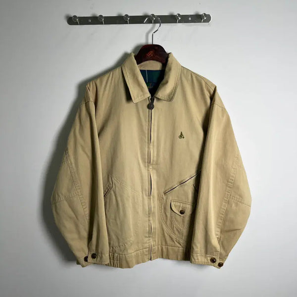 [BUNJANG] Beanpole Beige Swingtop Blouson Jacket L / BEANPOLE 빈폴 베이지 스윙탑 블루종 자켓 L