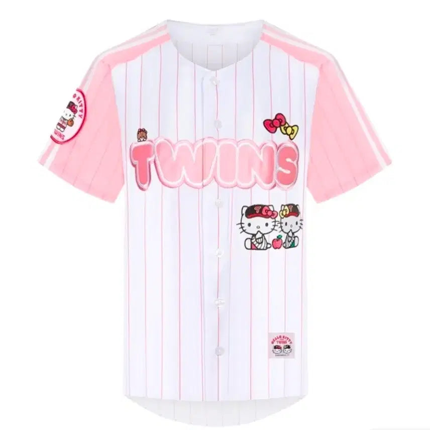 [BUNJANG] LG Twins Hello Kitty Son Joo-young Baseball Jersey (Size 100 L, New) / 엘지트윈스 헬로키티 유니폼 (100 L 손주영 마킹 새제품)