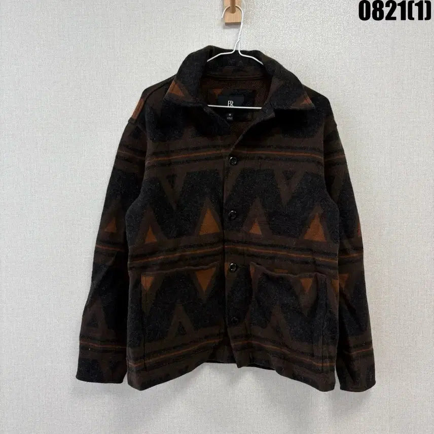 [BUNJANG] BR Pattern Jacket Brown M / BR 패턴 자켓 브라운 m
