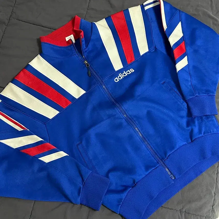 [BUNJANG] Adidas 90s Colorblock Paneled Track Jacket / 90s 아디다스 절개 올드스쿨 져지 라지