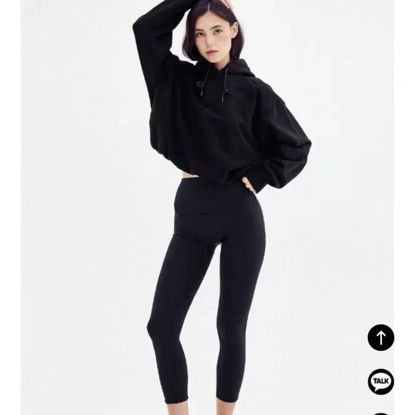 [BUNJANG] Vina N Co Hip Pad Leggings Black Small 8-part length / 골반뽕 레깅스- 비나앤코 제품