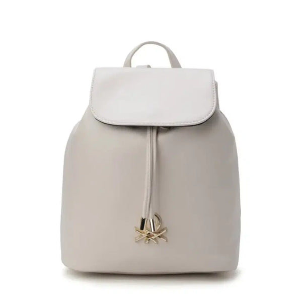 [BUNJANG] Benetton Ivory Backpack / [미사용] 베네통 아이보리 백팩